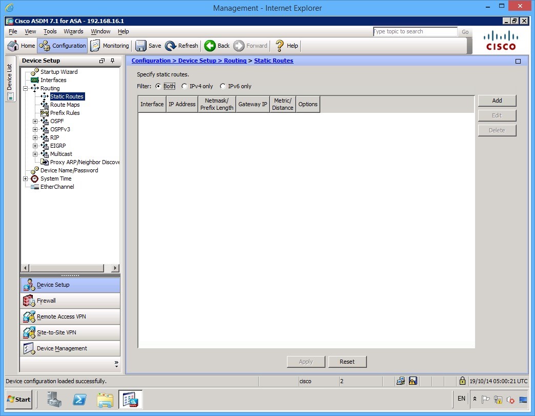 Figure 1.14 Cisco ASDM